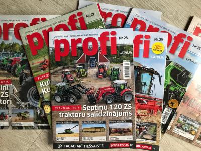 Abonē žurnālu PROFI LATVIJA un saņem plašāko informāciju par lauksaimniecības tehniku!