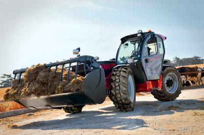 Alliance 585 riepas jau rūpnīcā uzstādīs Manitou MLT NewAg