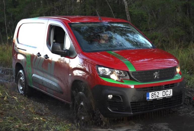 Peugeot Partner Dangel 4X4 pirmais brauciens