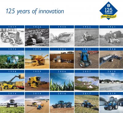 New Holland Agriculture svin 125. gadadienu