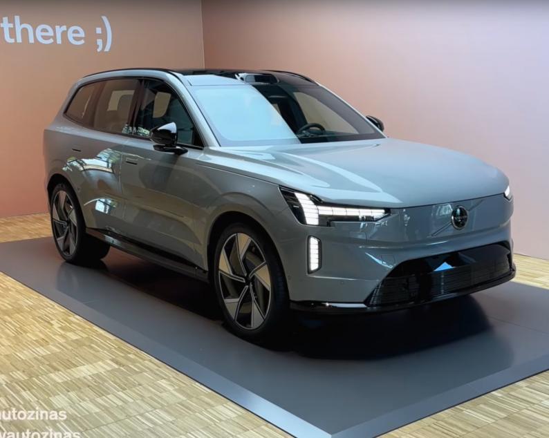 Pilnībā elektriskā Volvo EX90 pirmie iespaidi – VIDEO
