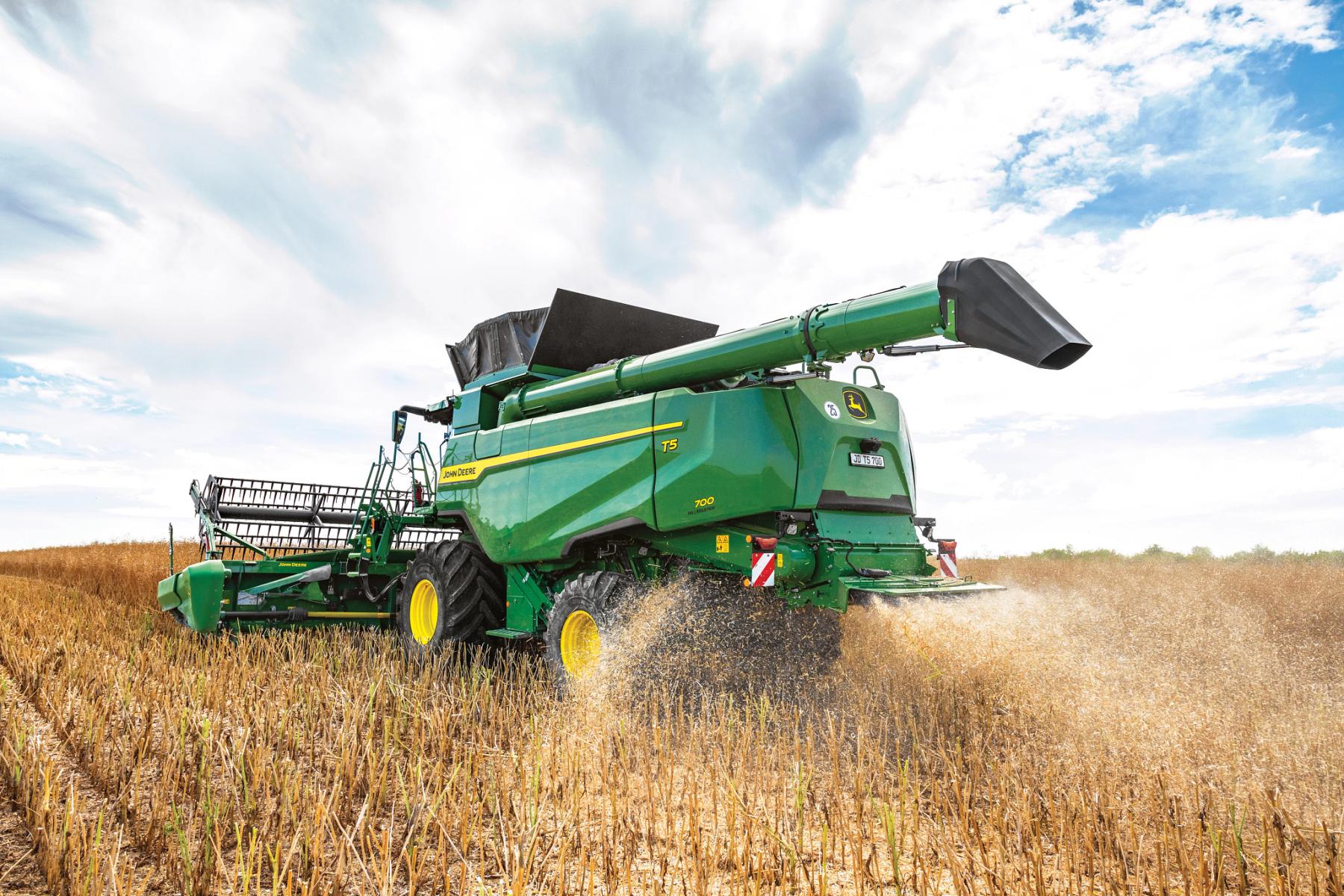 Jaunie John Deere T5 un T6 kombaini