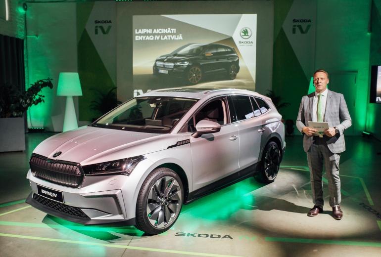 ŠKODA ENYAQ iV pirmizrāde Rīgā